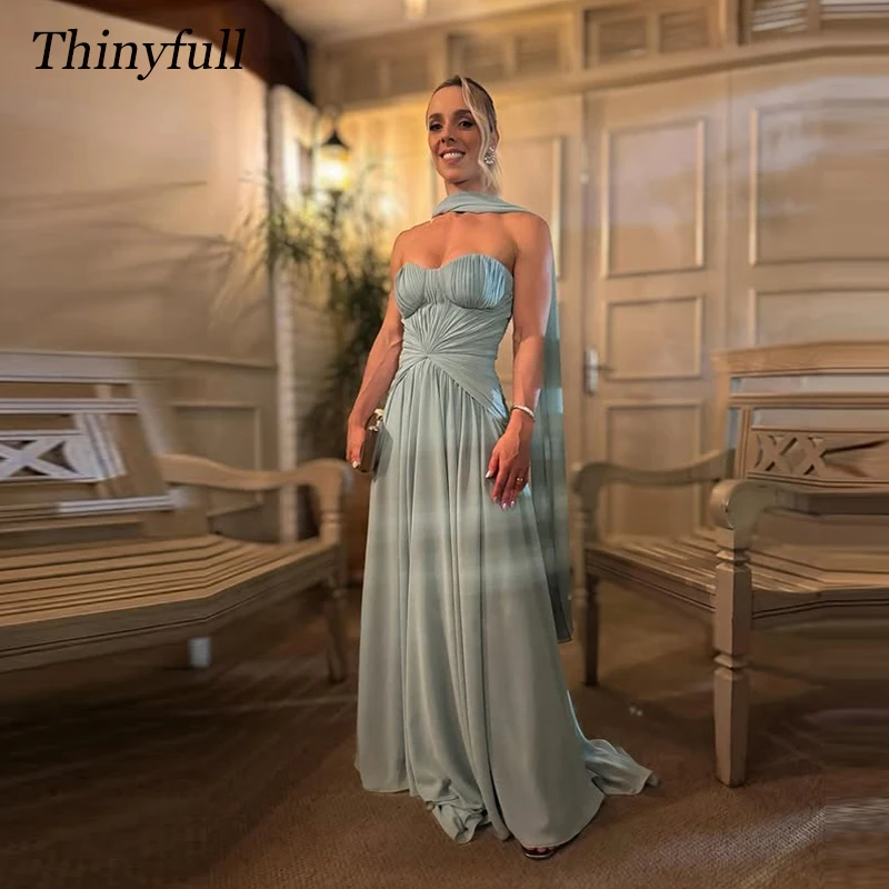 Thinyfull A-line Arabic Prom Dress Sweetheart Sleeveless Ruched Chiffon Evening Dresses Long Gown Robe De Soirée Customized
Thinyfull A-line Arabic Prom Dress Sweetheart Sleeveless Ruched Chiffon Evening Dresses Long Gown Robe De Soirée Customized