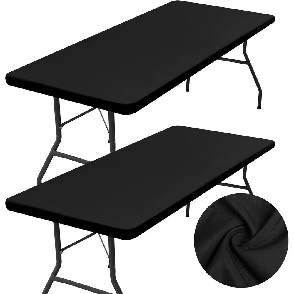 Elastic Fitted Fabric Tablecloth, 30 x 72, Washable Cover for Indoor & Outdoor Use, Suitable for Picnic, Camping (Black)
Elastic Fitted Fabric Tablecloth, 30 x 72, Washable Cover for Indoor & Outdoor Use, Suitable for Picnic, Camping (Black)