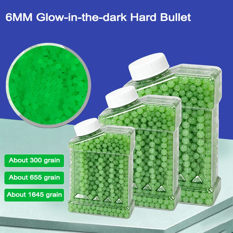 6mm 0.12g Fluorescent Glow In Dark Hard Plastic BB Balls Outdoor Shooting Toy Gun Accessories
6mm 0.12g Fluorescent Glow In Dark Hard Plastic BB Balls Outdoor Shooting Toy Gun Accessories