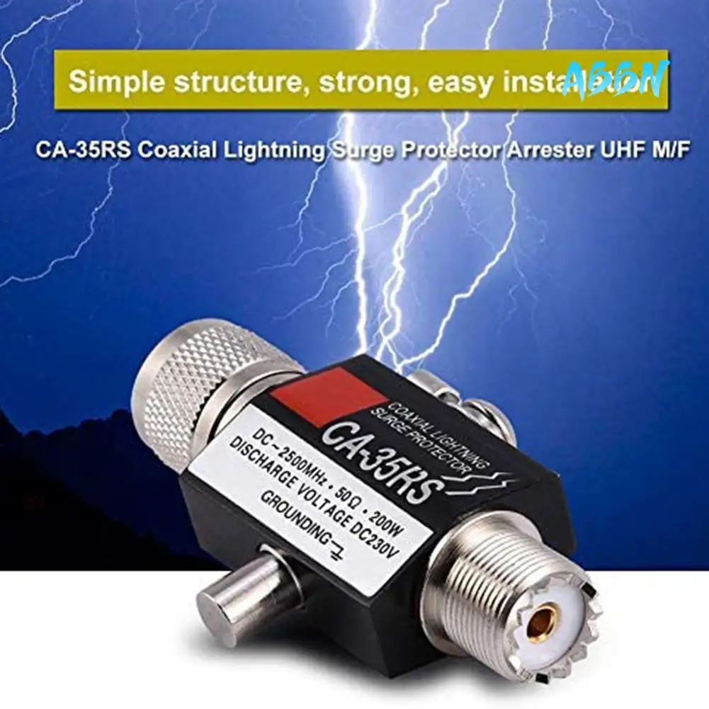 ABBN-1 Piece UHF Coaxial Arrestor Arrestor CA-35RS Arrestor Surge Protector Male To Female UHF Connector
ABBN-1 Piece UHF Coaxial Arrestor Arrestor CA-35RS Arrestor Surge Protector Male To Female UHF Connector
