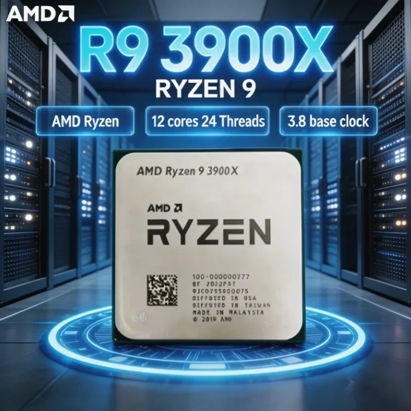 AMD R9 3900X 38GHz 12C24T AM4 Unlocked Version Gaming And Rendering Dual Use No Retail Box Tray CPU
AMD R9 3900X 38GHz 12C24T AM4 Unlocked Version Gaming And Rendering Dual Use No Retail Box Tray CPU