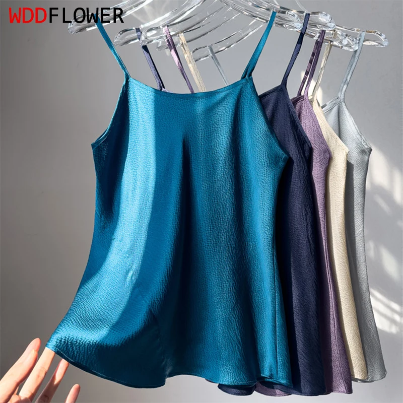 Women Camisole 100% Mulberry Silk Solid Colors Pearl Silk Fashion Spaghetti Straps Top Shirt Summer Beach M1548
Women Camisole 100% Mulberry Silk Solid Colors Pearl Silk Fashion Spaghetti Straps Top Shirt Summer Beach M1548