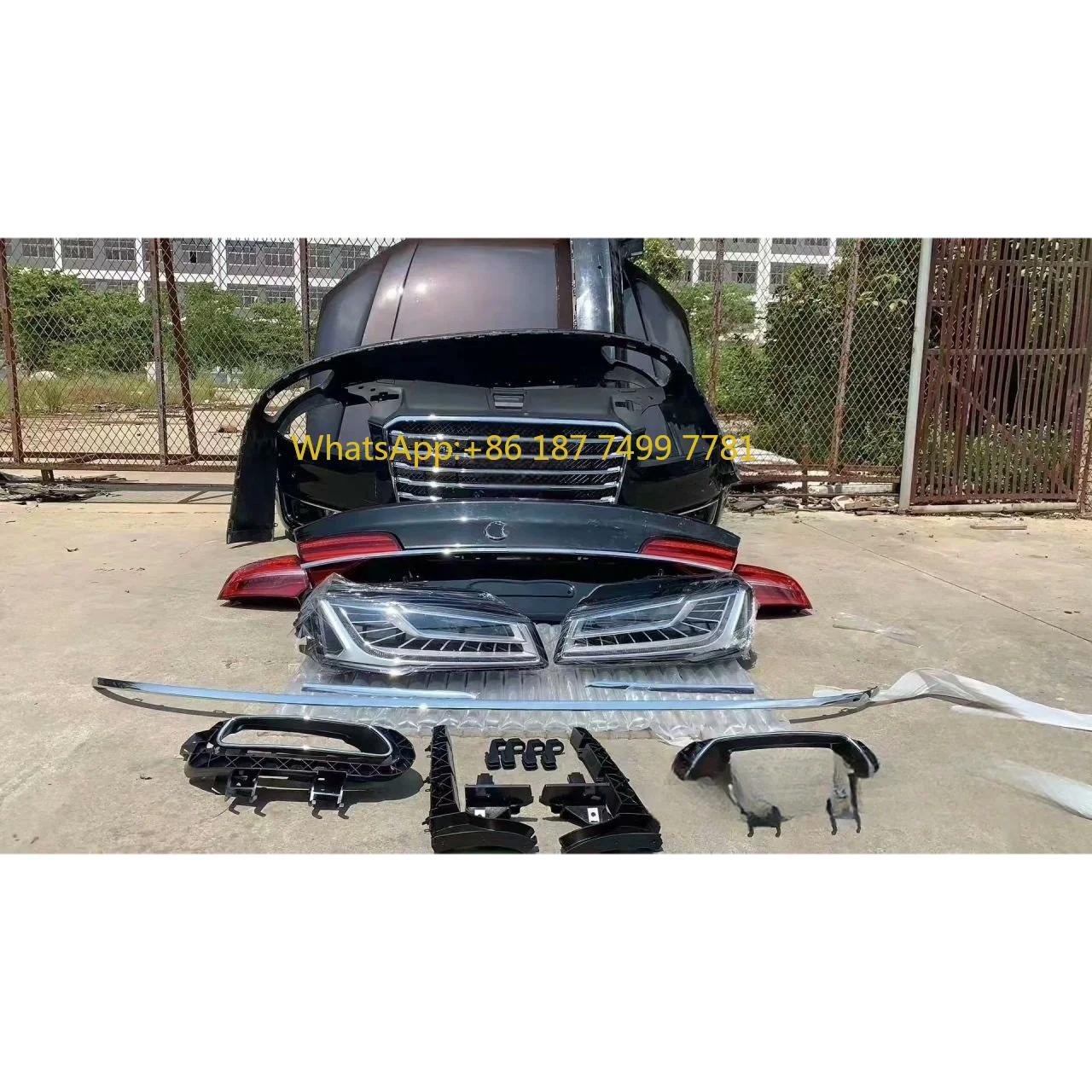 Старшие модели A8L для обновления новой модели 2017, комплект объемного звучания, включая объемные фары, задние фонари, автомобильные бамперы для. А8
Старшие модели A8L для обновления новой модели 2017, комплект объемного звучания, включая объемные фары, задние фонари, автомобильные бамперы для. А8