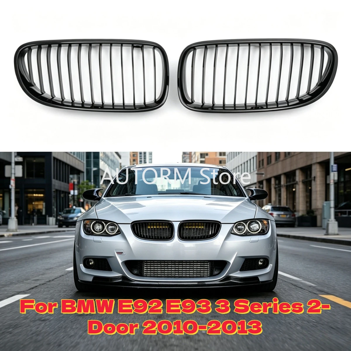 Front Kidney Grilles For BMW E92 E93 3 Series 2-Door 2010-2013 Front Grille Glossy Black Car Styling Racing Grilles Single Line
Front Kidney Grilles For BMW E92 E93 3 Series 2-Door 2010-2013 Front Grille Glossy Black Car Styling Racing Grilles Single Line
