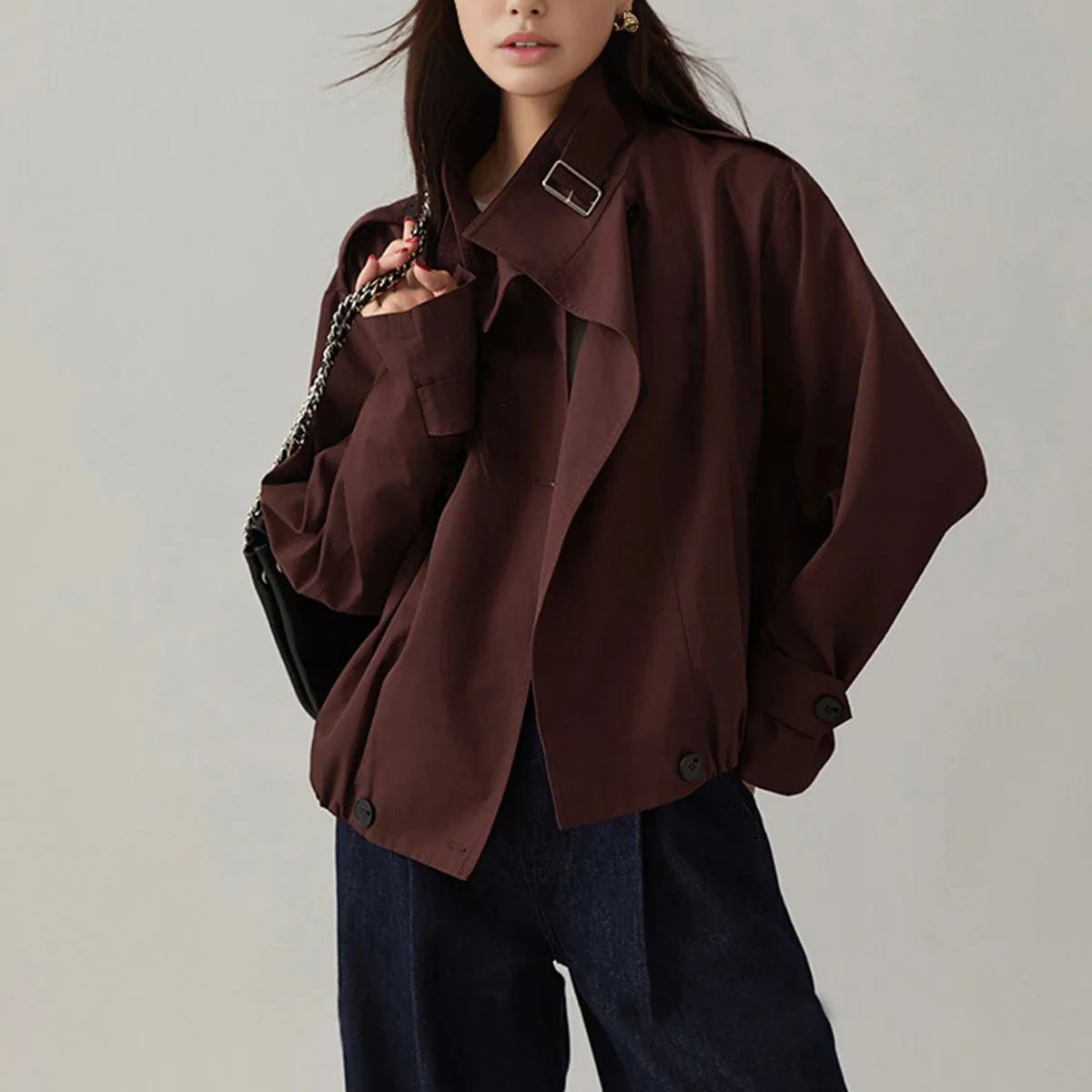 European American Spring Autumn New Short Jacket Women Fashion High-end Stand Up Collar Top Versatile Loose Casual Coat
European American Spring Autumn New Short Jacket Women Fashion High-end Stand Up Collar Top Versatile Loose Casual Coat