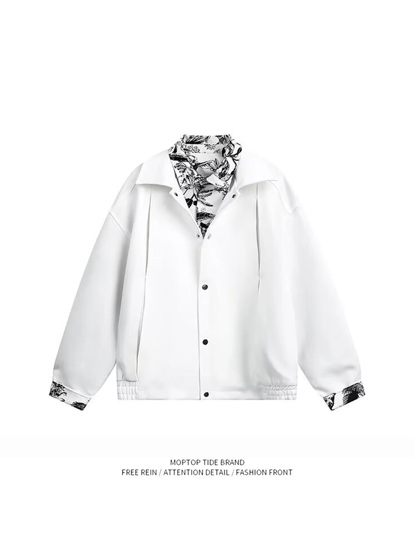 Mr. WH Hong Kong Sle Loose Fit Printed Jaet Men's Spring Autumn Turn-down Collar Haome Sexy High-end Feel Outerwear
Mr. WH Hong Kong Sle Loose Fit Printed Jaet Men's Spring Autumn Turn-down Collar Haome Sexy High-end Feel Outerwear