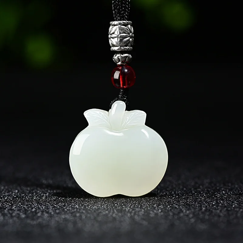Hetian White Jade Apple Pendant, The Same Style for Men and Women, Fashionable and Versatile
Hetian White Jade Apple Pendant, The Same Style for Men and Women, Fashionable and Versatile