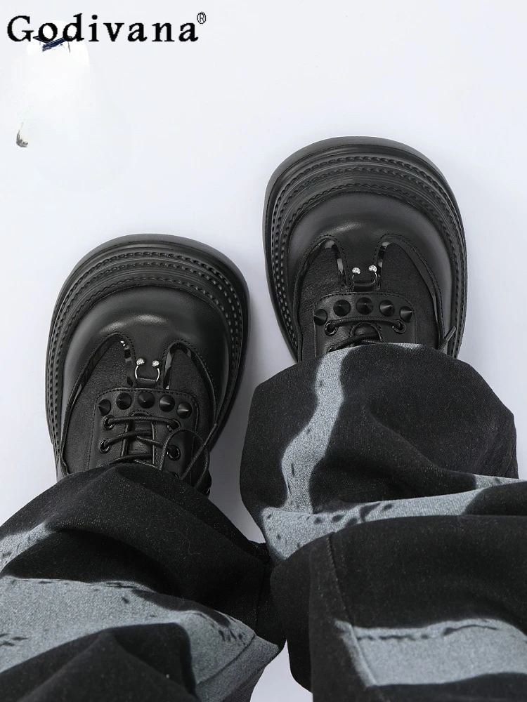 Japanese Original Summer New Punk Platform Muffin Shoes 2025 Round Head Sweet Cool Girl Versatile Small Leather Shoes
Japanese Original Summer New Punk Platform Muffin Shoes 2025 Round Head Sweet Cool Girl Versatile Small Leather Shoes