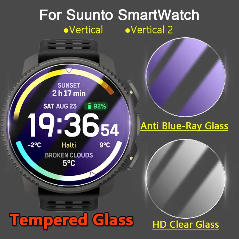 Screen Protector For Suunto Vertical / 2 Smart Watch 2.5D 9H Ultra Clear / Anti Blue-Ray Tempered Glass Guard Protective Film
Screen Protector For Suunto Vertical / 2 Smart Watch 2.5D 9H Ultra Clear / Anti Blue-Ray Tempered Glass Guard Protective Film