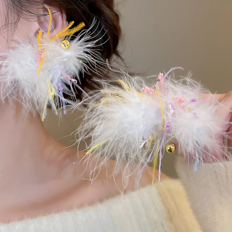 Minar Stylish Rainbow Feather Tassel Beads Large Dangle Earrings for Women Gold Plated Alloy Statement Party Holiday Jewelry
Minar Stylish Rainbow Feather Tassel Beads Large Dangle Earrings for Women Gold Plated Alloy Statement Party Holiday Jewelry