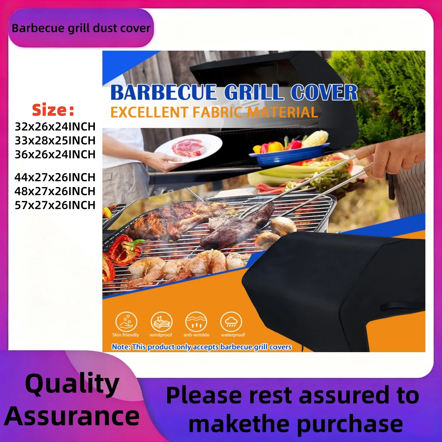 Barbecue Grill Cover for Outdoor Grilling Scene
Barbecue Grill Cover for Outdoor Grilling Scene