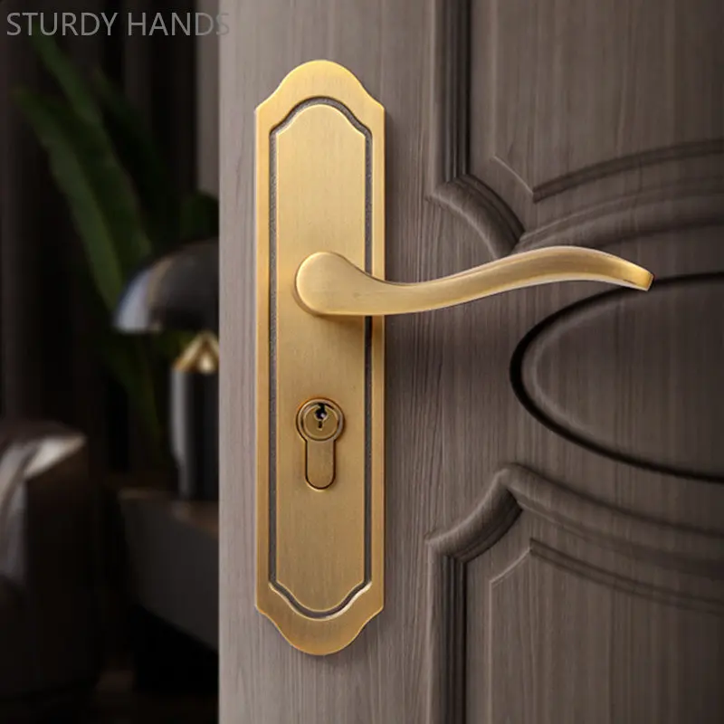 Retro Zinc Alloy Door Lock Mute Security Door Locks Indoor Bedroom Door Handle Deadbolt Lockset Furniture Hardware Supplies
Retro Zinc Alloy Door Lock Mute Security Door Locks Indoor Bedroom Door Handle Deadbolt Lockset Furniture Hardware Supplies