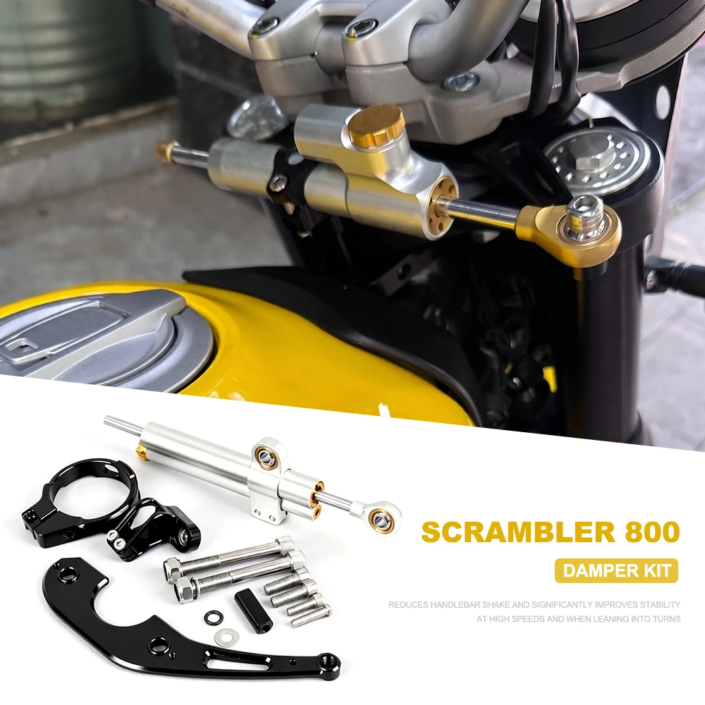 CNC Aluminum Steering Damper Stabilizer Bracket Mount Kit For Ducati Scrambler 800 SCRAMBLER800 Motorcycle Accessories
CNC Aluminum Steering Damper Stabilizer Bracket Mount Kit For Ducati Scrambler 800 SCRAMBLER800 Motorcycle Accessories