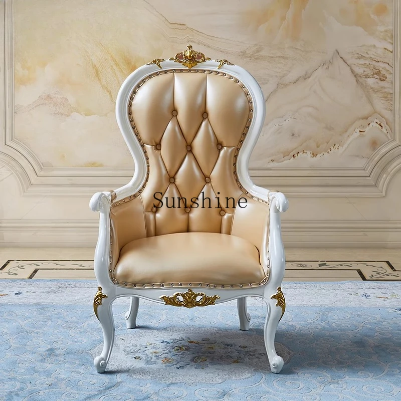 European leisure table and chair villa reception living room single sofa chair
European leisure table and chair villa reception living room single sofa chair