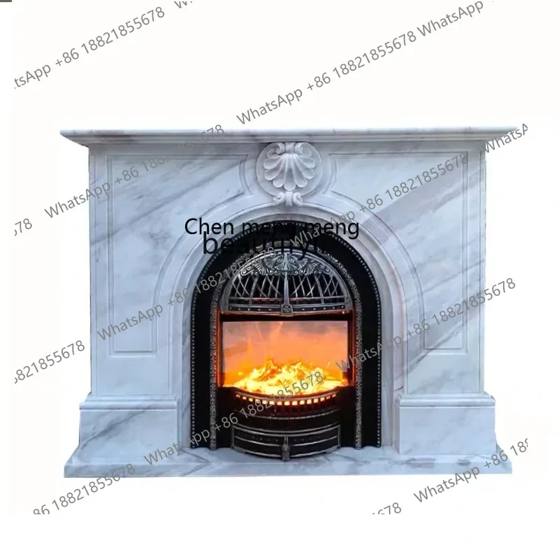 Marble fireplace white marble French arch stone carving retro interior entrance decorative cabinet ornament decoration
Marble fireplace white marble French arch stone carving retro interior entrance decorative cabinet ornament decoration