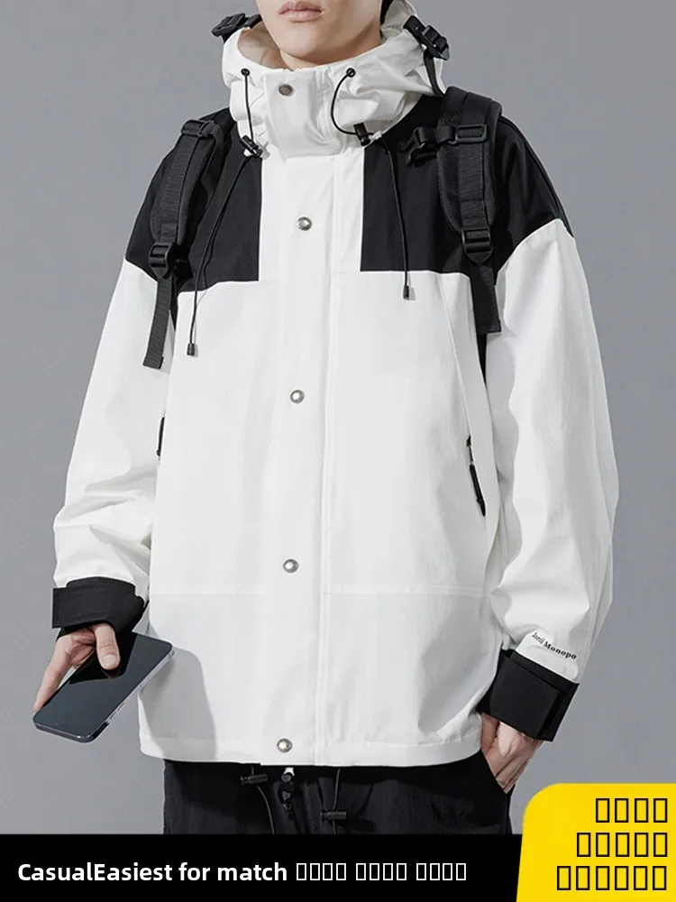 Мужская повседневная куртка с капюшоном для активного отдыха, новая весенняя коллекция, модная брендовая рабочая одежда, пуховик в стиле пэчворк для досуга
Мужская повседневная куртка с капюшоном для активного отдыха, новая весенняя коллекция, модная брендовая рабочая одежда, пуховик в стиле пэчворк для досуга