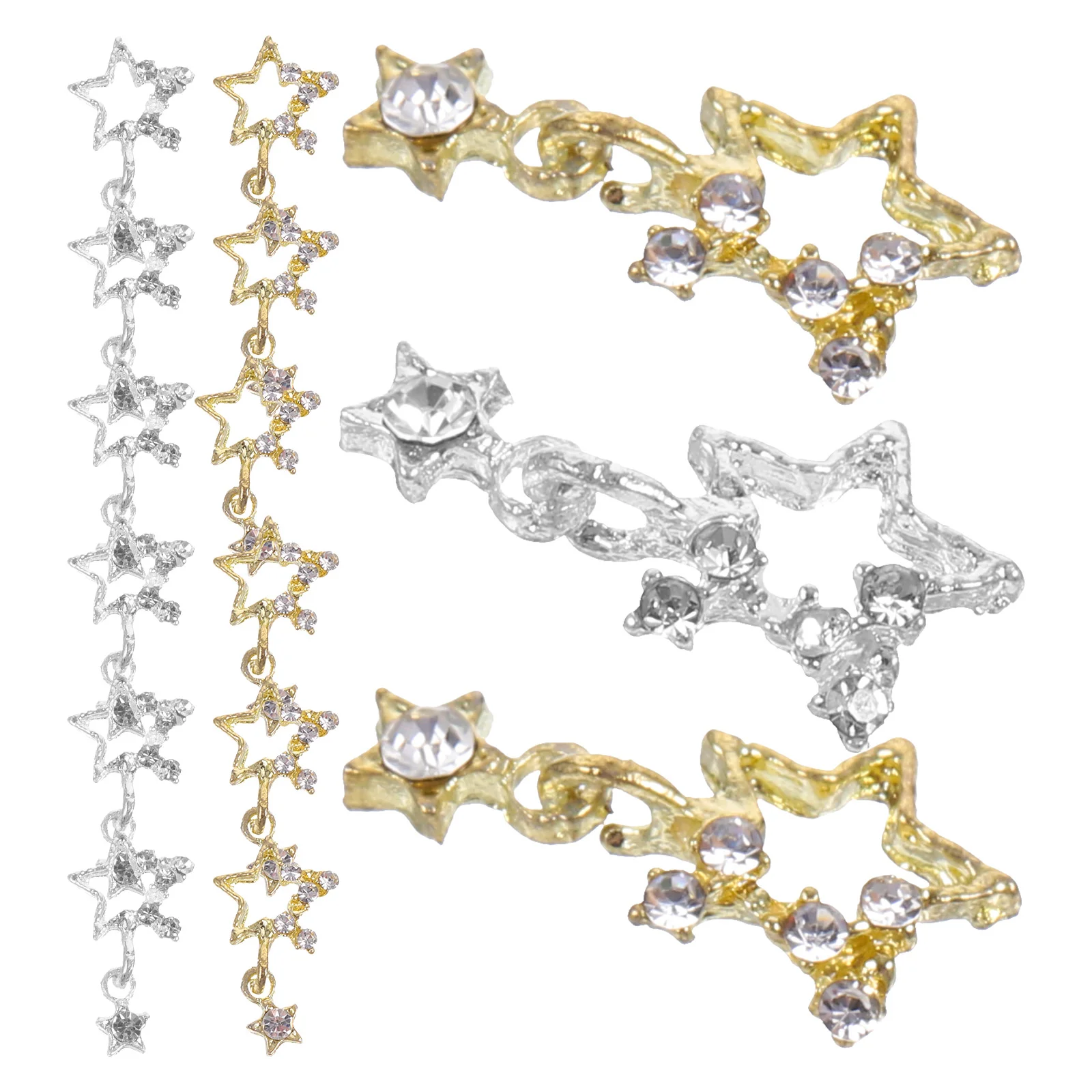 30 pcs Star Rhinestone Nail Charms 3D Decorative Nail Charm Manicure Nail Charms metal charms for nail
30 pcs Star Rhinestone Nail Charms 3D Decorative Nail Charm Manicure Nail Charms metal charms for nail