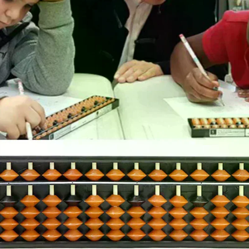 1PCS Math Learning Tool For Children Portable Chinese 15 Digits Column Abacus Arithmetic Soroban Calculating Counting
1PCS Math Learning Tool For Children Portable Chinese 15 Digits Column Abacus Arithmetic Soroban Calculating Counting