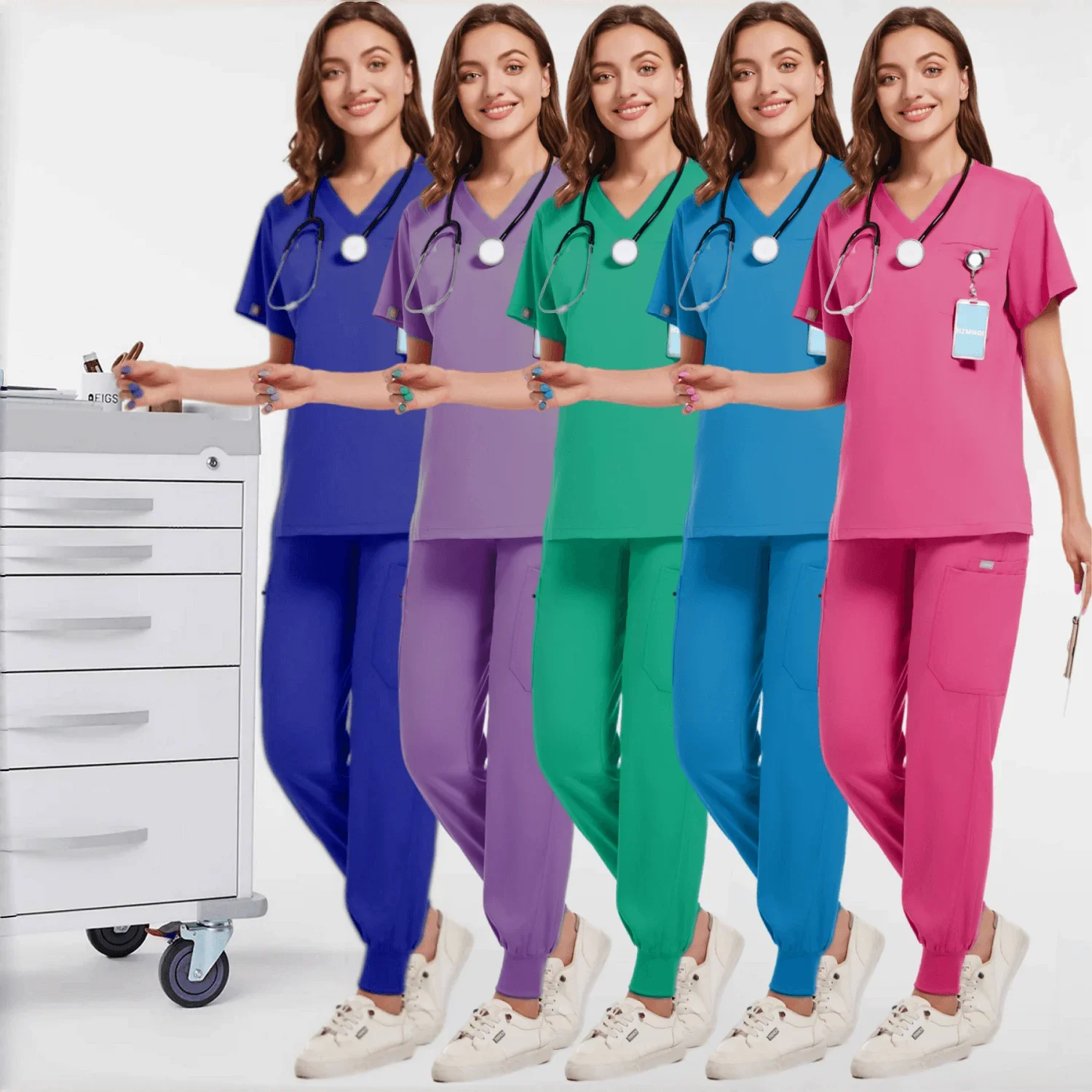 Wholesale Surgical Uniform Women Scrub Set Medical Nursing Workwear Dental Clinic Doctor Scrubs Tops+Pants Spa Work Unifrom Suit
Wholesale Surgical Uniform Women Scrub Set Medical Nursing Workwear Dental Clinic Doctor Scrubs Tops+Pants Spa Work Unifrom Suit