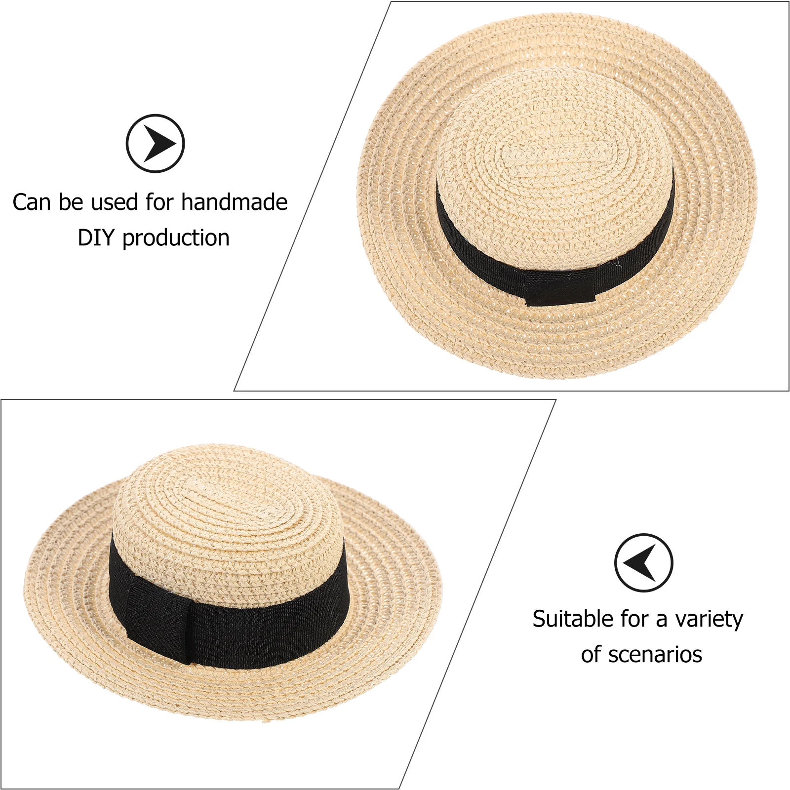Exquisite Hand-Woven Straw Hats For Crafts Diy Dollhouse Accessories Clothes Decor Small Straw Hat Ornaments Party
Exquisite Hand-Woven Straw Hats For Crafts Diy Dollhouse Accessories Clothes Decor Small Straw Hat Ornaments Party