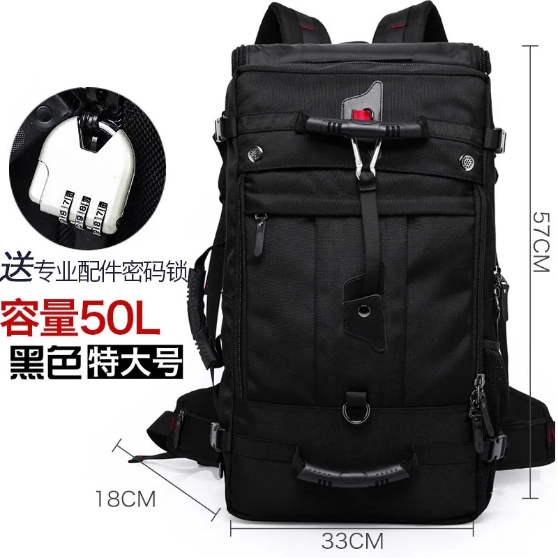 Double shoulder men's travel backpack outdoor sports large capacity three-purpose waterproof practical oversized mountaineering
Double shoulder men's travel backpack outdoor sports large capacity three-purpose waterproof practical oversized mountaineering