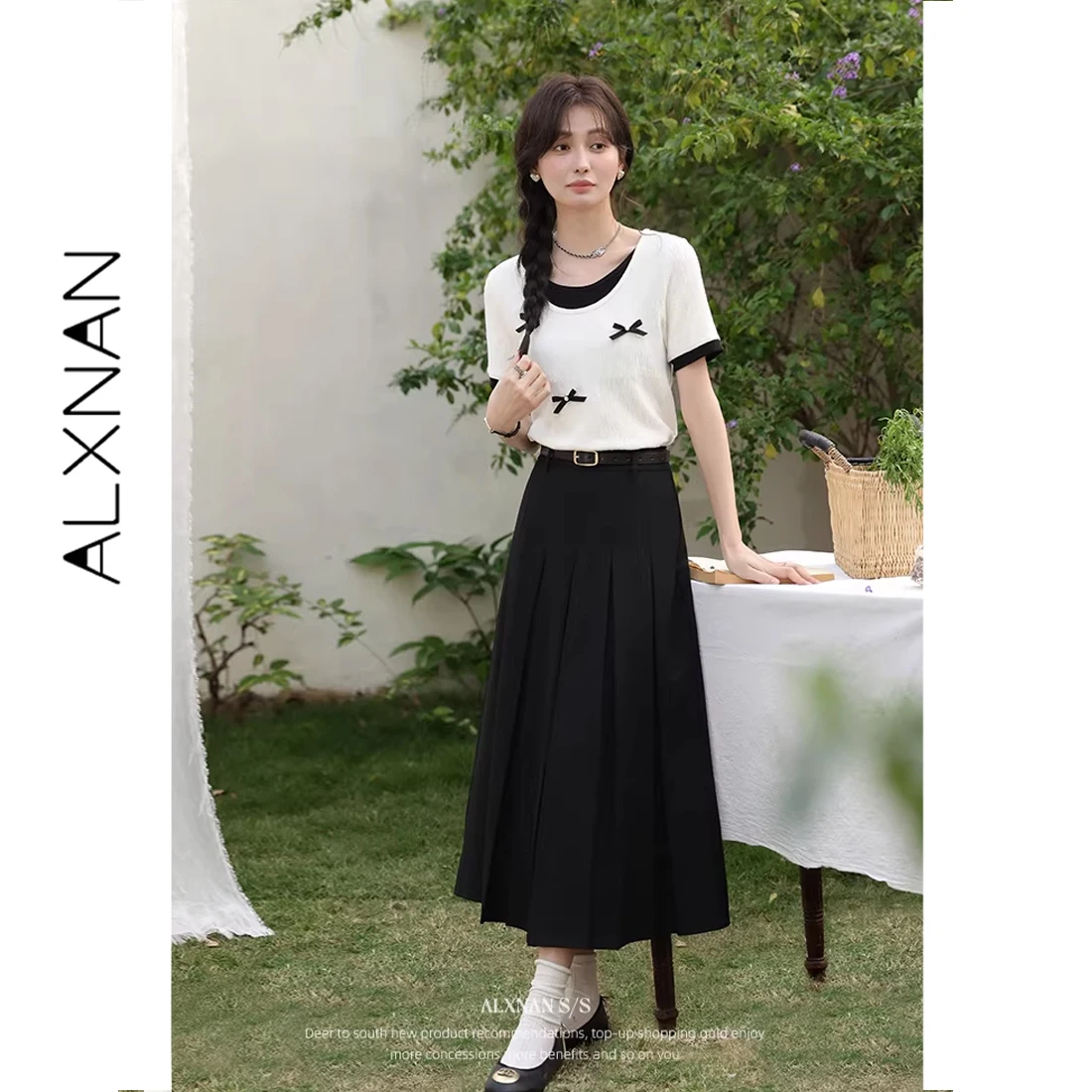 Футболка ALXNAN Off-white, имитация двухслойности, с круглым вырезом и бантом, хлопковая, женская, летняя, с коротким рукавом, 2026, L53573
Футболка ALXNAN Off-white, имитация двухслойности, с круглым вырезом и бантом, хлопковая, женская, летняя, с коротким рукавом, 2026, L53573