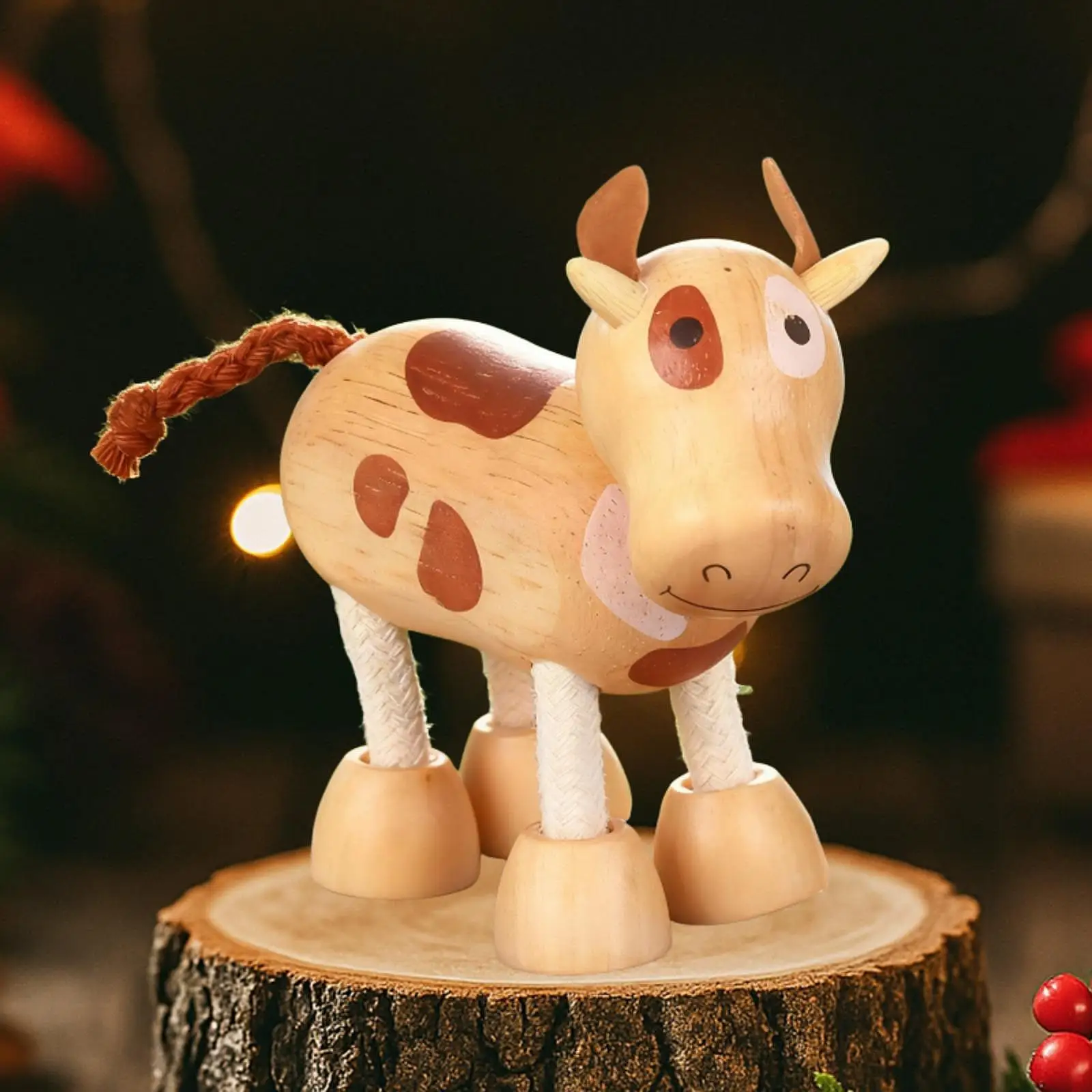 Flexible Cow Toy Posable Learning for Preschool Cute Fun Bendable Wooden Animal Toy Education Zoo Jungle Figurine for Toddlers
Flexible Cow Toy Posable Learning for Preschool Cute Fun Bendable Wooden Animal Toy Education Zoo Jungle Figurine for Toddlers