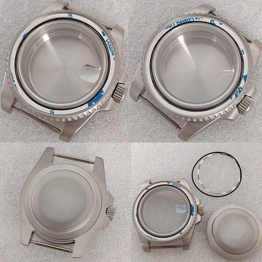 40MM Frosted Watch Case Sapphire Glass Solid Bottom Silver Case Fit for NH35 NH36 Movement Watch Accessories
40MM Frosted Watch Case Sapphire Glass Solid Bottom Silver Case Fit for NH35 NH36 Movement Watch Accessories
