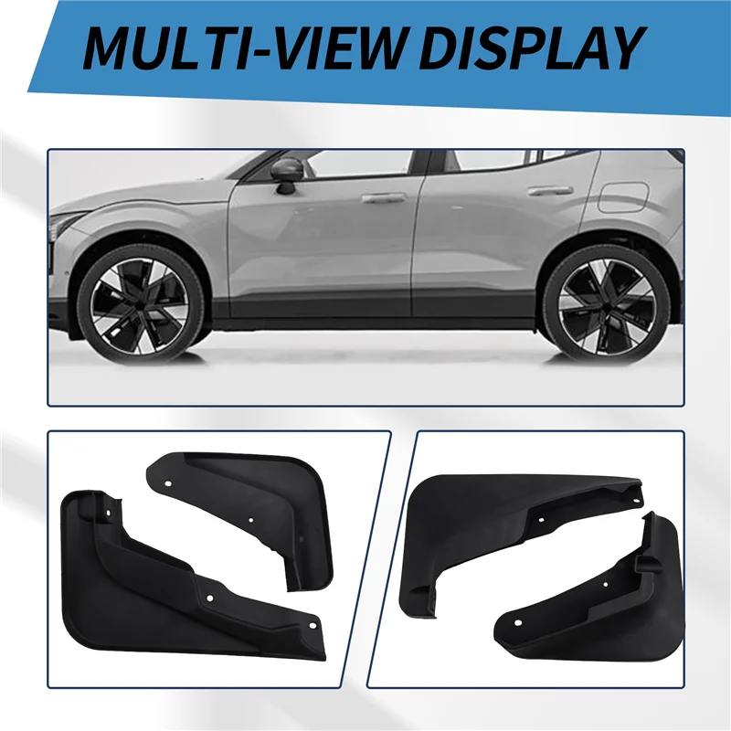 4Pcs Mudguards For Volvo EX30 2024 Mud Flaps Splash Guards Fender Mud Flaps Front Rear Car Protection Accessories-X59A
4Pcs Mudguards For Volvo EX30 2024 Mud Flaps Splash Guards Fender Mud Flaps Front Rear Car Protection Accessories-X59A