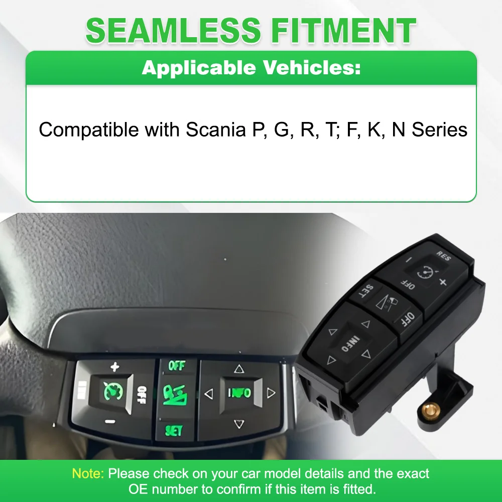 Car Steering Wheel Control Switch Cruise Control For SCANIA P G R T Series Truck 1486286 1486287
Car Steering Wheel Control Switch Cruise Control For SCANIA P G R T Series Truck 1486286 1486287