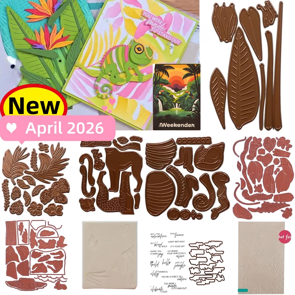 Chameleon Tiki Toucan Jungle Cat Metal Cutting Dies Clear Stamps Stencil Hot Foil for DIY Making Card Scrapbook Craft April 2026
Chameleon Tiki Toucan Jungle Cat Metal Cutting Dies Clear Stamps Stencil Hot Foil for DIY Making Card Scrapbook Craft April 2026