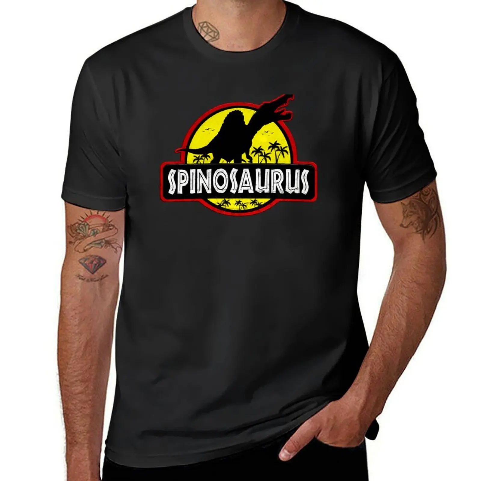 Spinosaurus Dinosaur Design T-Shirt sublime quick drying sports fans summer top Men's cotton t-shirt
Spinosaurus Dinosaur Design T-Shirt sublime quick drying sports fans summer top Men's cotton t-shirt