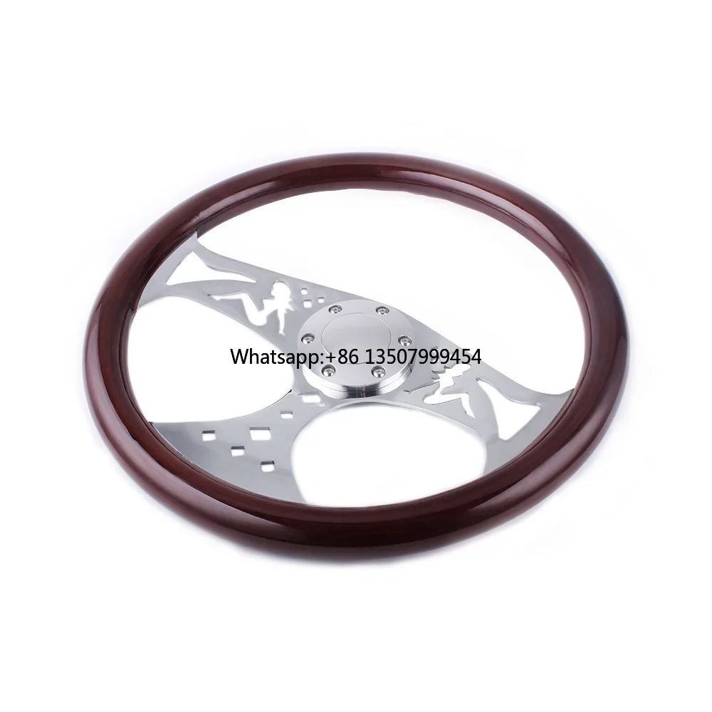 380mm 15 Inch Racing Wood Inlay Old Volante Classic Grain Solid Wooden Beauty Pattern Vintage Wood Steering Wheel
380mm 15 Inch Racing Wood Inlay Old Volante Classic Grain Solid Wooden Beauty Pattern Vintage Wood Steering Wheel