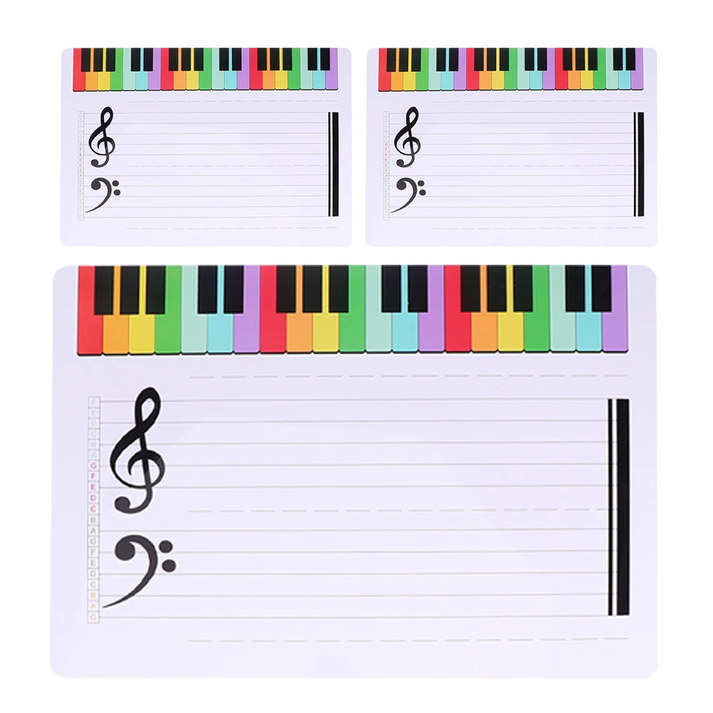 3 Pcs Staff Whiteboard Musical Erasable Homeschool Supplies Dry Erase Boards Teaching Tool
3 Pcs Staff Whiteboard Musical Erasable Homeschool Supplies Dry Erase Boards Teaching Tool