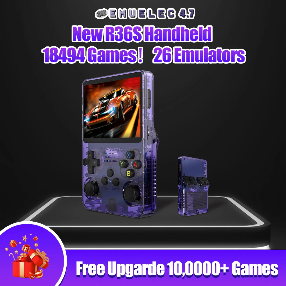 NEW 64G R36S Handheld Retro Video Game Console 18494Games EmuELEC OS for PS1/PSP/SS/DC/N64/NES Emulators Portable Pocket Console
NEW 64G R36S Handheld Retro Video Game Console 18494Games EmuELEC OS for PS1/PSP/SS/DC/N64/NES Emulators Portable Pocket Console