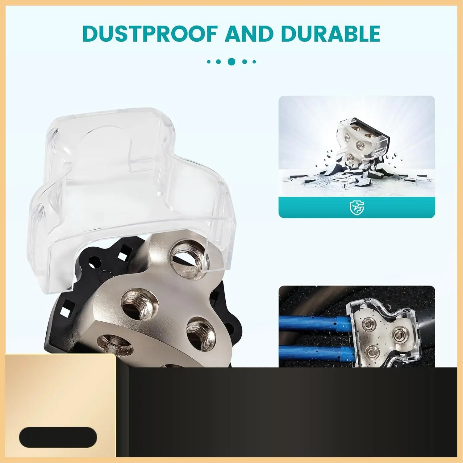 2PCS 2-Way Power Distribution Block 0/2/4 Gauge In 4/8 Gauge Out Auto Car Audio Distribution Connecting Block-N30R
2PCS 2-Way Power Distribution Block 0/2/4 Gauge In 4/8 Gauge Out Auto Car Audio Distribution Connecting Block-N30R