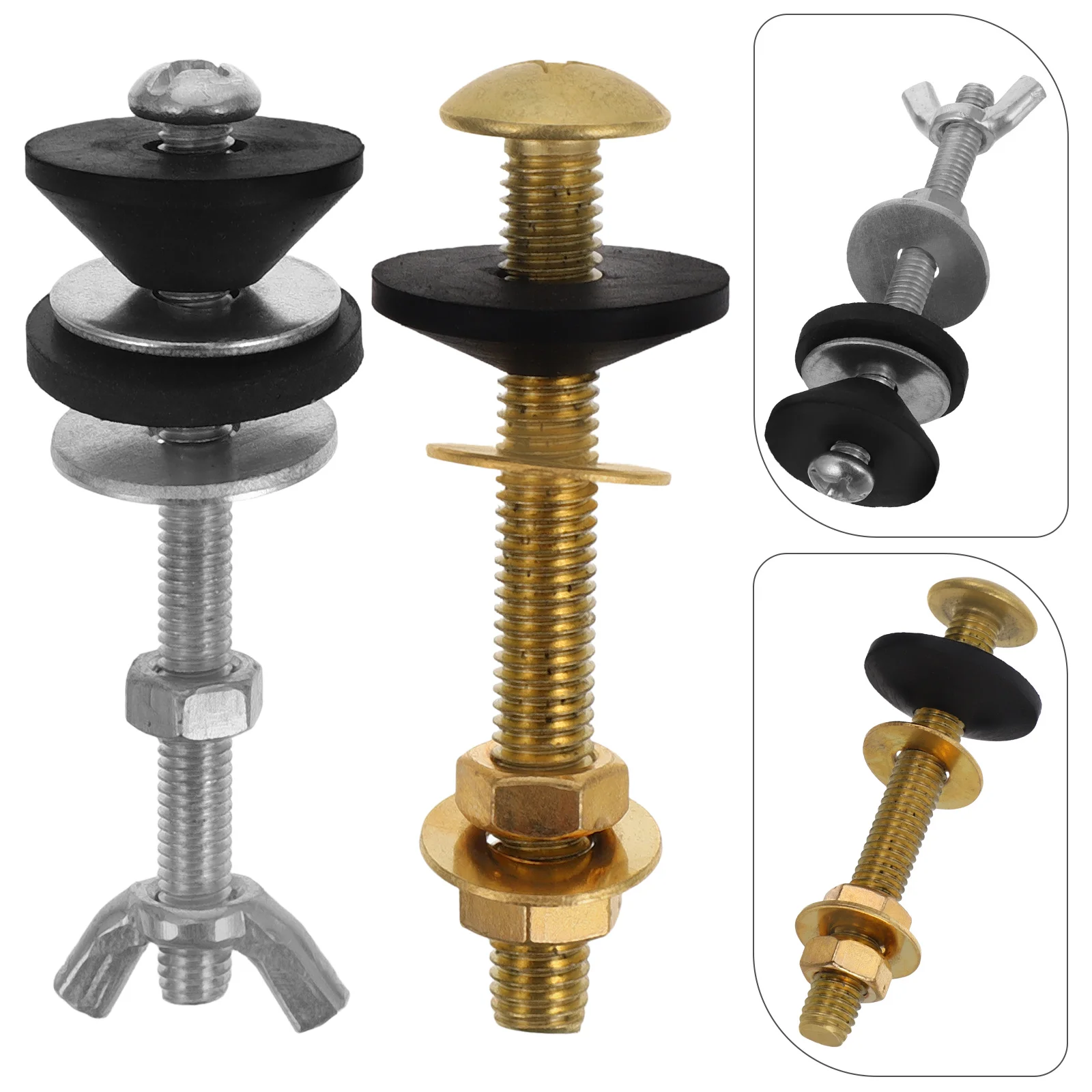 4 Pcs Toilet Accessories Kit Replacement Universal inside Tank Bowl Gaskets Seat Screws
4 Pcs Toilet Accessories Kit Replacement Universal inside Tank Bowl Gaskets Seat Screws