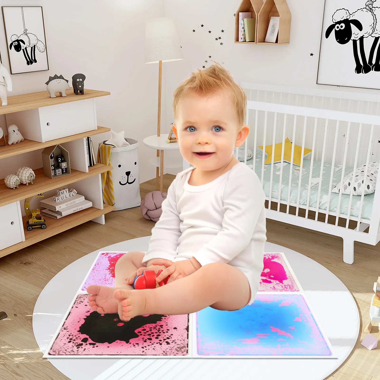 Жидкий визуальный сенсорный коврик Vibrant — мягкий, безопасный, нетоксичный для сенсорного развития и игр малышей
Жидкий визуальный сенсорный коврик Vibrant — мягкий, безопасный, нетоксичный для сенсорного развития и игр малышей