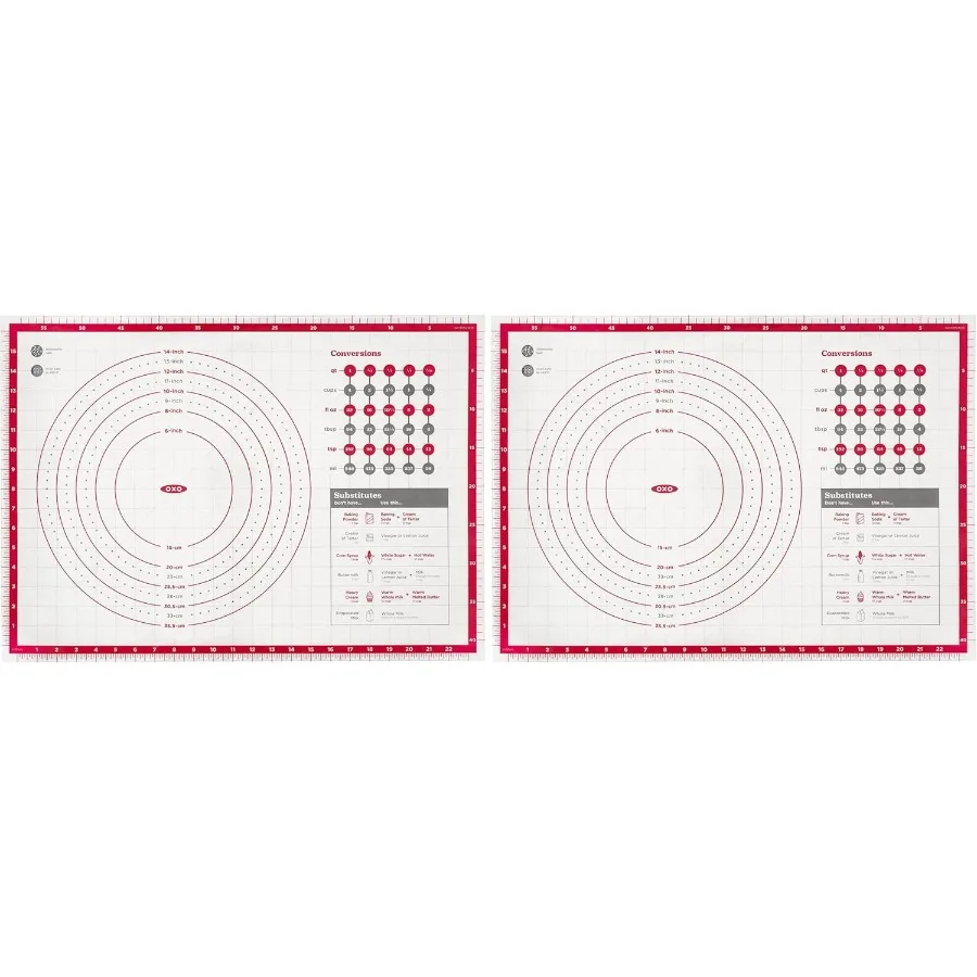 Good Grips Silicone Pastry Mat Pack of 2
Good Grips Silicone Pastry Mat Pack of 2