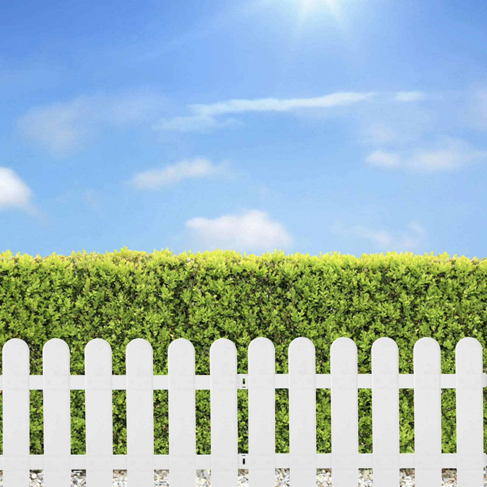 2 pcs White Plastic Fence for Courtyard Garden Villa Durable Reusable CostSaving Mothproof Waterproof Easy Adjustment Landscape
2 pcs White Plastic Fence for Courtyard Garden Villa Durable Reusable CostSaving Mothproof Waterproof Easy Adjustment Landscape