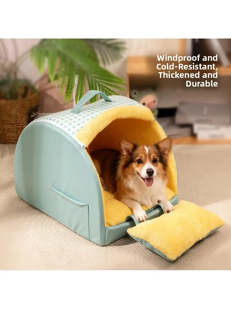 Thickened Detachable Washable Pet Dog Bed Half-Closed Large Dog House for Dogs Warm Winter Pet Nest Dog Mat by YingbaoHong
Thickened Detachable Washable Pet Dog Bed Half-Closed Large Dog House for Dogs Warm Winter Pet Nest Dog Mat by YingbaoHong