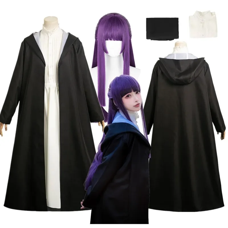 Fern Cosplay Frieren Déguisement Costume pour Femme, Anime Net, Bracelet, Manteau, Robe, Perruque, Bague, Tenues d'Halloween,
Fern Cosplay Frieren Déguisement Costume pour Femme, Anime Net, Bracelet, Manteau, Robe, Perruque, Bague, Tenues d'Halloween,