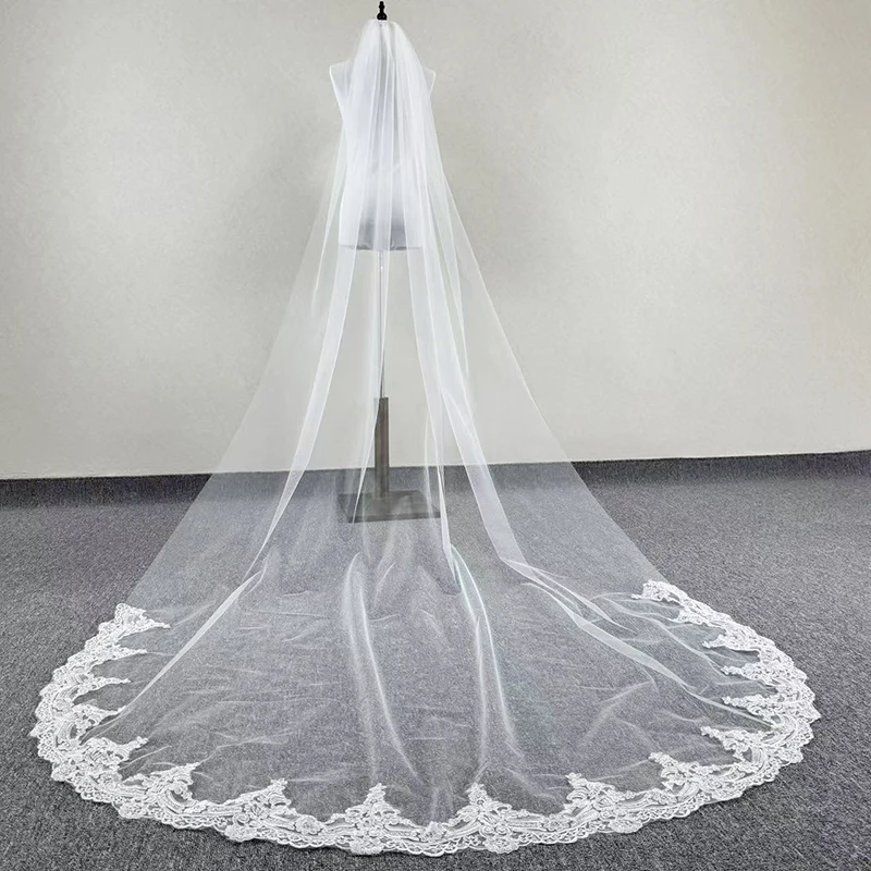 New Arrival White Ivory 3 Meters Cathedral wedding veils 2026 Sequin Lace Appliques Bridal veil Bridal Veil Soft Tulle Fabric
New Arrival White Ivory 3 Meters Cathedral wedding veils 2026 Sequin Lace Appliques Bridal veil Bridal Veil Soft Tulle Fabric