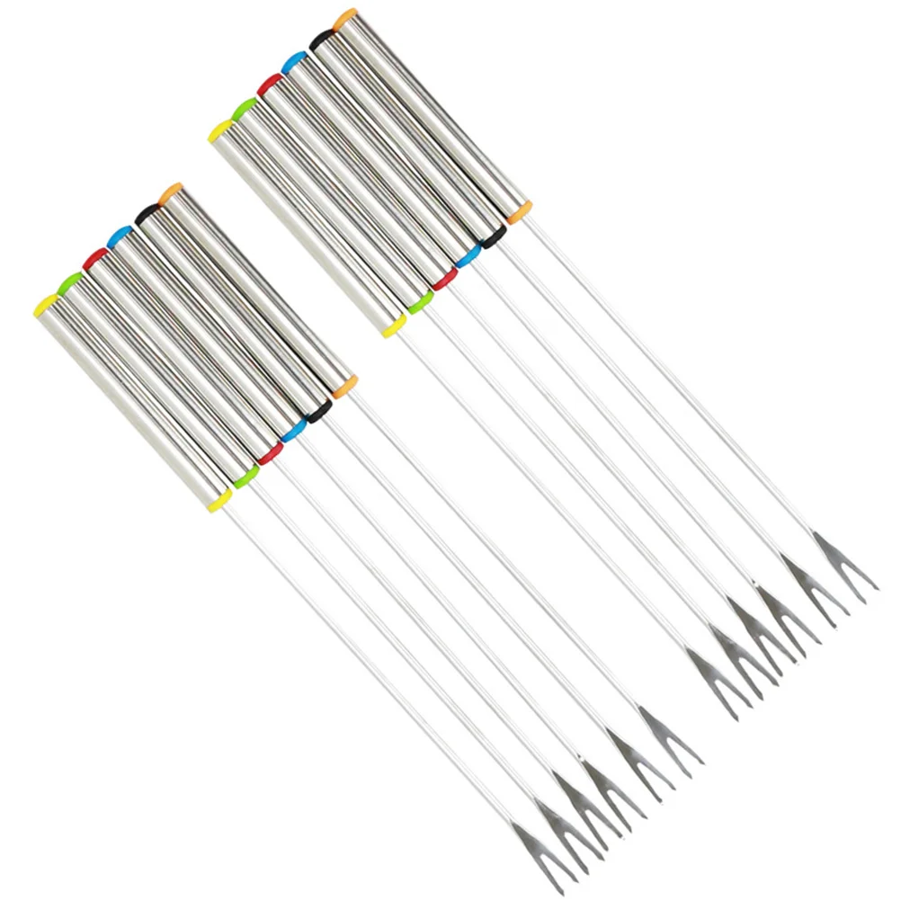12 Pcs Cheese Stainless Steel Hot Pot Fork Tableware Rice Dispenser Board Fondue Forks
12 Pcs Cheese Stainless Steel Hot Pot Fork Tableware Rice Dispenser Board Fondue Forks