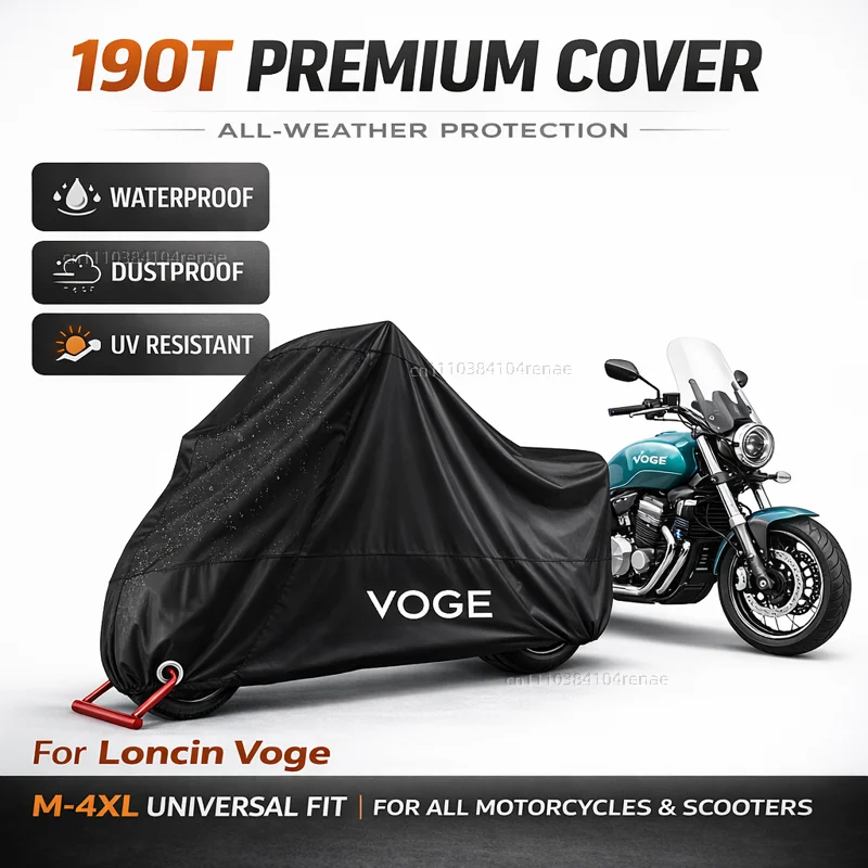 For Loncin Voge DS525X DS900X DSX 525 DSX 900 Voge 500AC 500DS 300DS 190T Motorcycle Cover Waterproof Dustproof UV Protection
For Loncin Voge DS525X DS900X DSX 525 DSX 900 Voge 500AC 500DS 300DS 190T Motorcycle Cover Waterproof Dustproof UV Protection