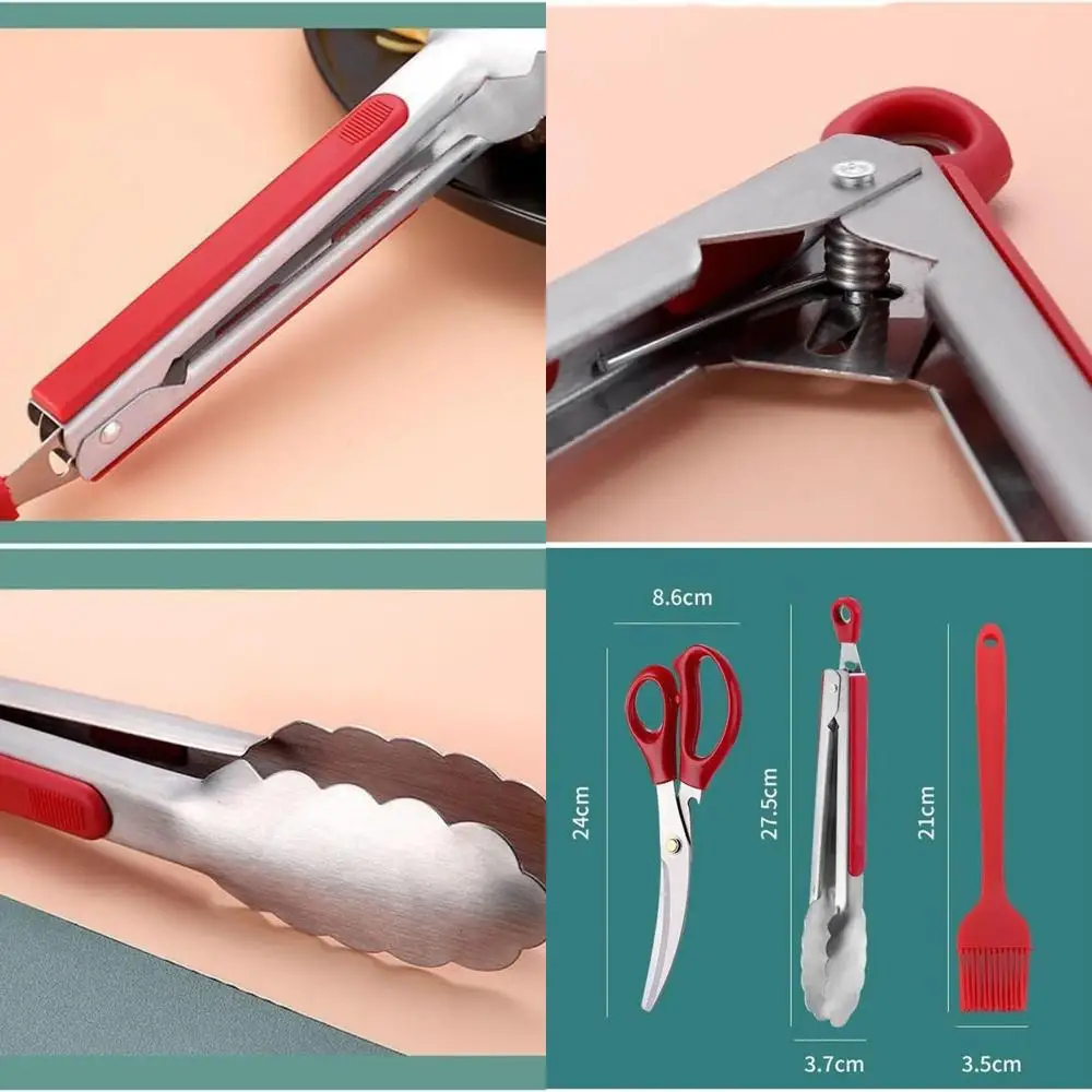 Barbecue Tool Set Stainless Steel Food Clip Grilled Steak Bone Cutter Oil Brush Tool Set
Barbecue Tool Set Stainless Steel Food Clip Grilled Steak Bone Cutter Oil Brush Tool Set
