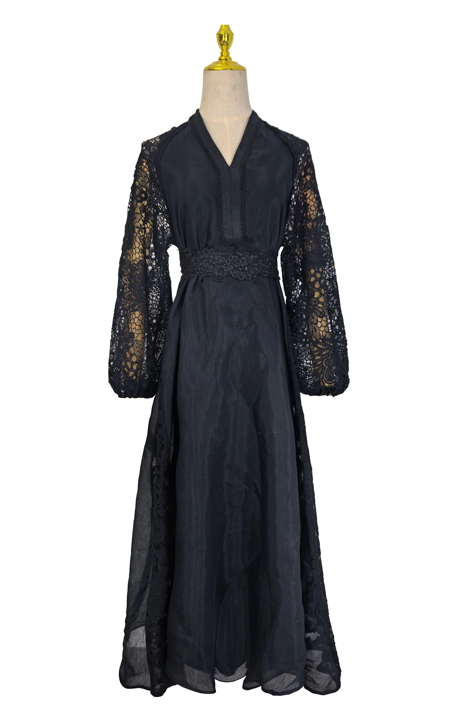 Elegant V-neck Hollow out Flower Embroidered A-line Long Dress for Women Fashion Spring 2026 New Party Evening Gown
Elegant V-neck Hollow out Flower Embroidered A-line Long Dress for Women Fashion Spring 2026 New Party Evening Gown