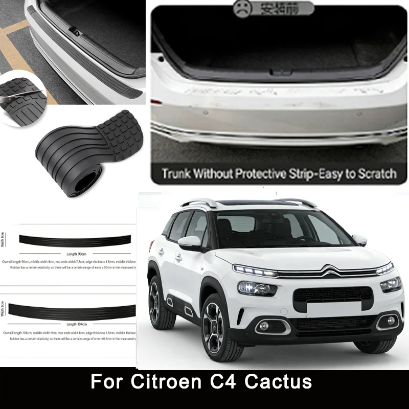 For Citroen C4 Cactus Rear Trunk Guard Plate Sticker Car Rear Bumper Trim Anti-Kicked Scratch Protector Sticker Strip
For Citroen C4 Cactus Rear Trunk Guard Plate Sticker Car Rear Bumper Trim Anti-Kicked Scratch Protector Sticker Strip