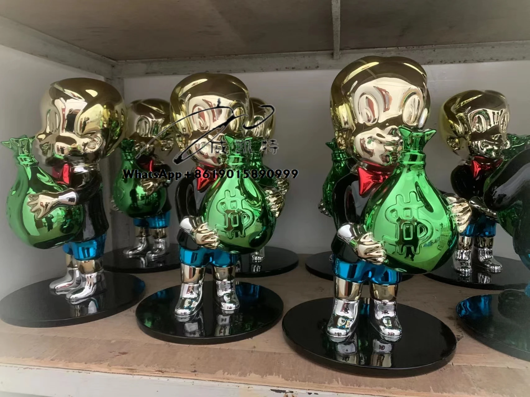 Home Decoration Modern Resin Sculpture Craft Gifts Creative Custom Money Bag Pop Art Statue
Home Decoration Modern Resin Sculpture Craft Gifts Creative Custom Money Bag Pop Art Statue