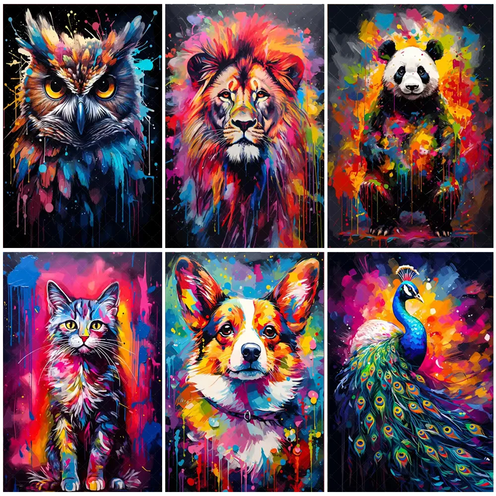 Watercolor Animals Colorful Art Wall Banner Paintings Rhino Cat Owl Panda Lion Tiger Backdrop Room Decor Posters Door Banner
Watercolor Animals Colorful Art Wall Banner Paintings Rhino Cat Owl Panda Lion Tiger Backdrop Room Decor Posters Door Banner